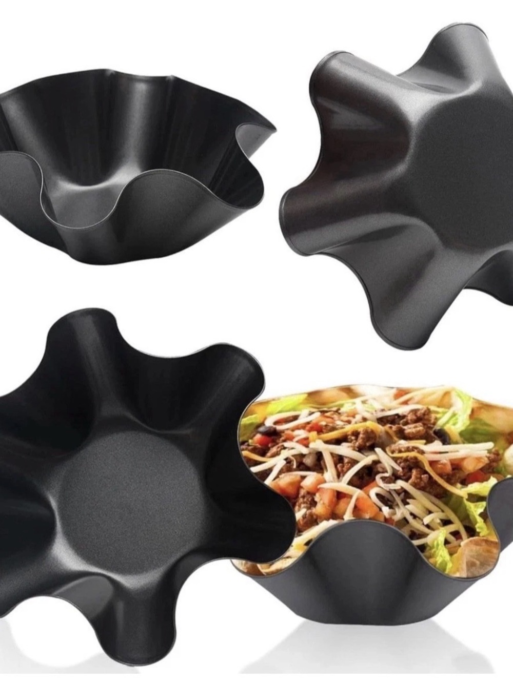 Tortilla Shell Bowl Maker for Taco Salad. Healthy Alt to Fried Shell Bake & Make